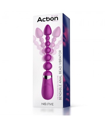 Action No. Five Bolas Anales silicona con vibración flexible - 6