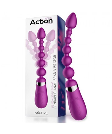 Action No. Five Bolas Anales silicona con vibración flexible - 2