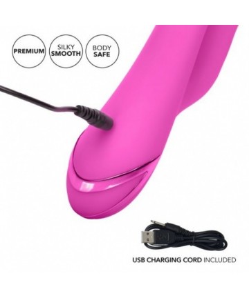 Vibrador con succionador conejito Malibu Minx de Calexotics - 8