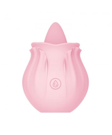 Vibrador Rosa con lengua vibradora Unihörn Pinkrose - 4