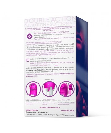 Vibrador 2 en 1 Action No. Thirteen con pulsación y succión - 8