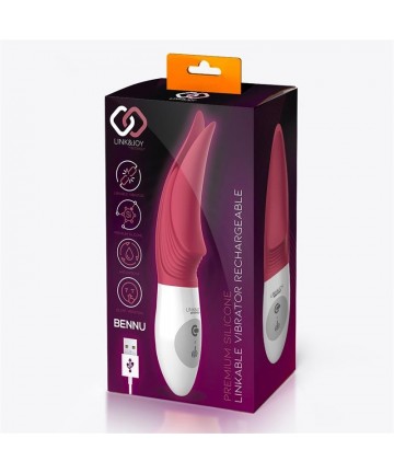 LINK&JOY Vibrador con cabezal intercambiable de silicona - 3