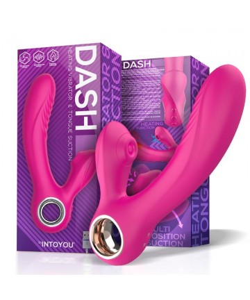 Vibrador y Succionador Dash con efecto calor y lengua - 7