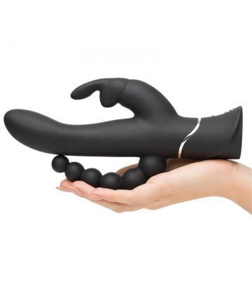 Vibrador triple Happy Rabbit Curve recargable USB - 3