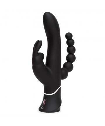 Vibrador triple Happy Rabbit Curve recargable USB - 1