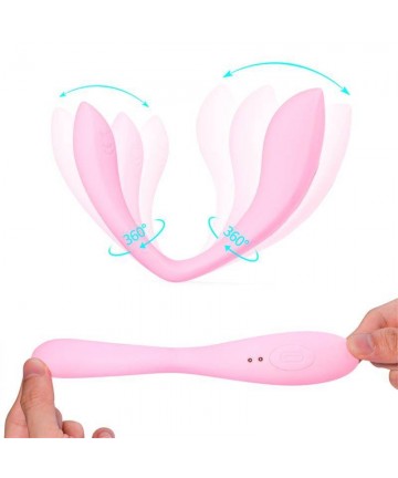 Couple Toy vibrador en pareja con esqueleto 180º - 5