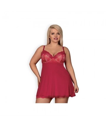 Babydoll Obsessive Granate Curvy - 1