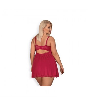 Babydoll Obsessive Granate Curvy - 2